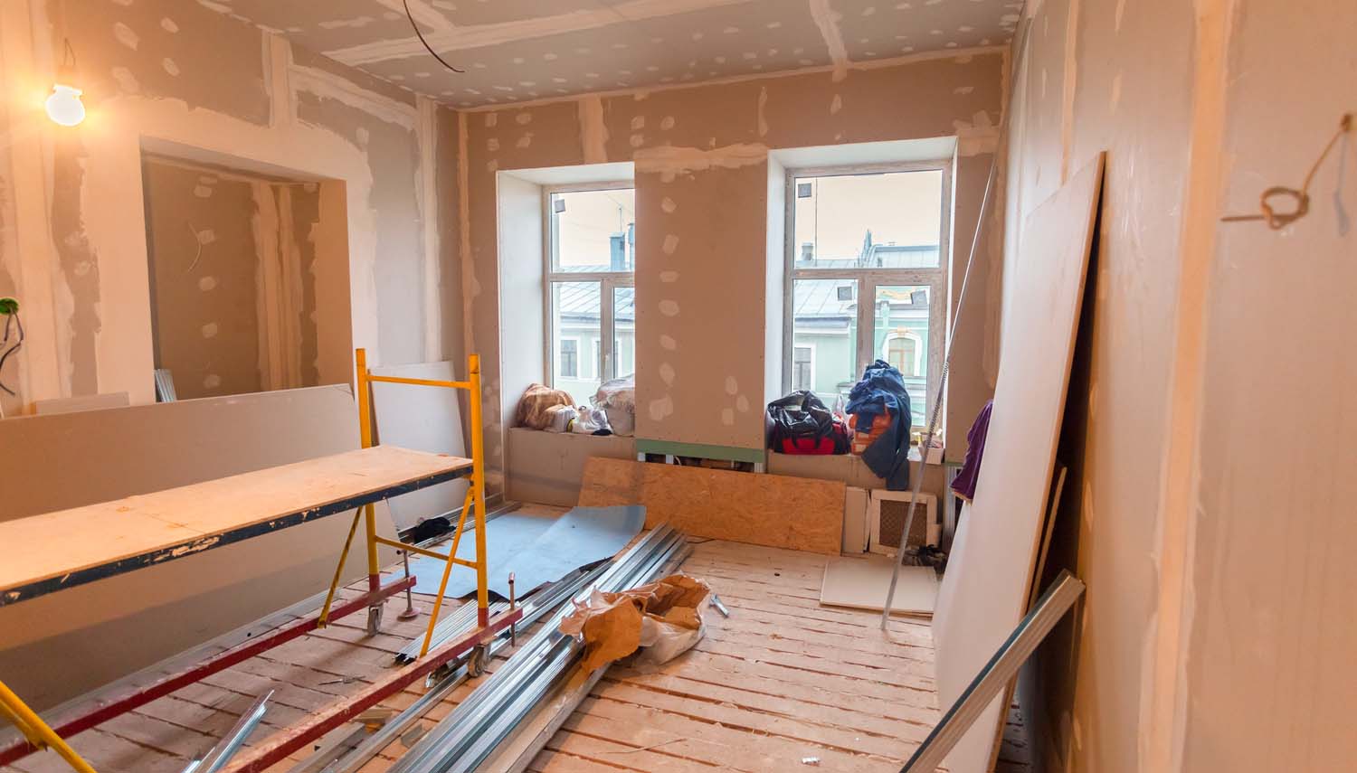 drywall installation inside a room in a home san antonio