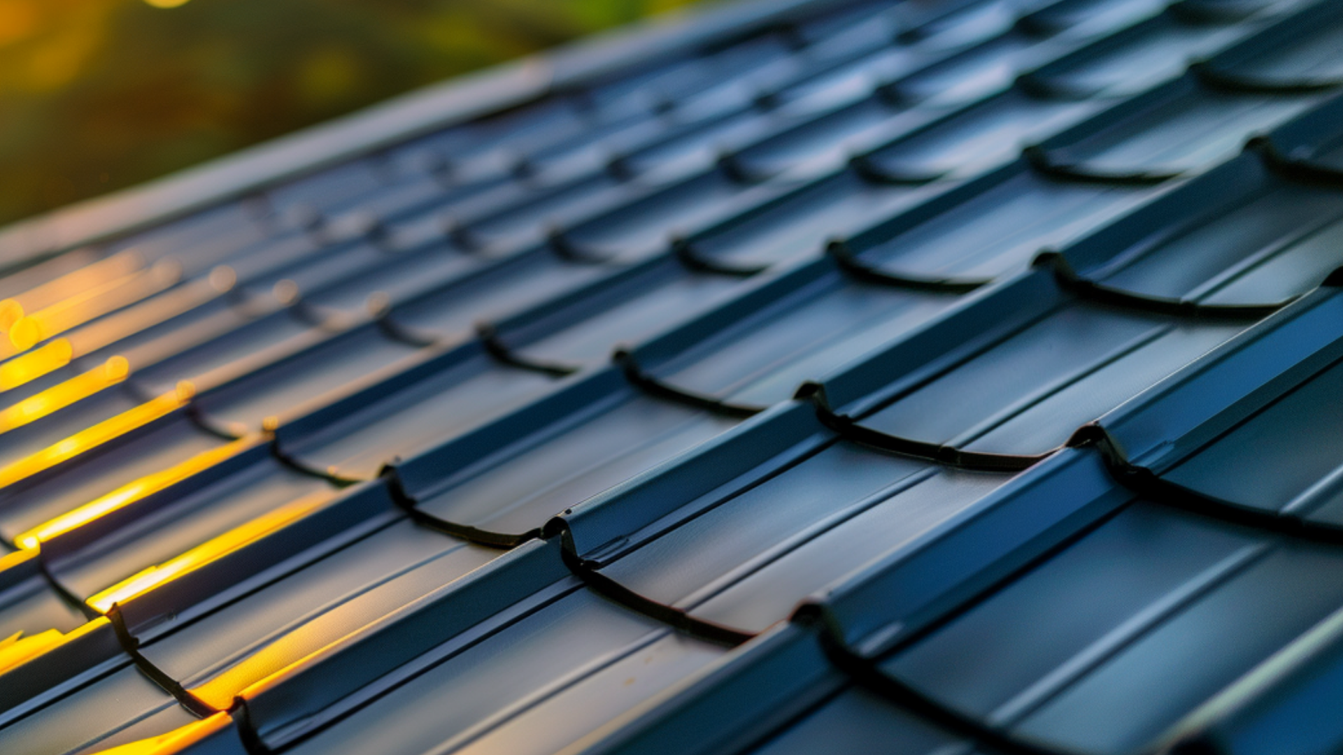 A close-up shot of a beautiful metal roof on a San Antonio Texas home