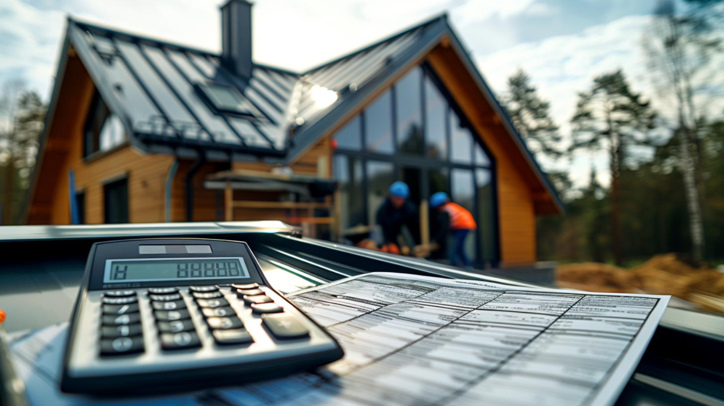 An image of a roofing project site.