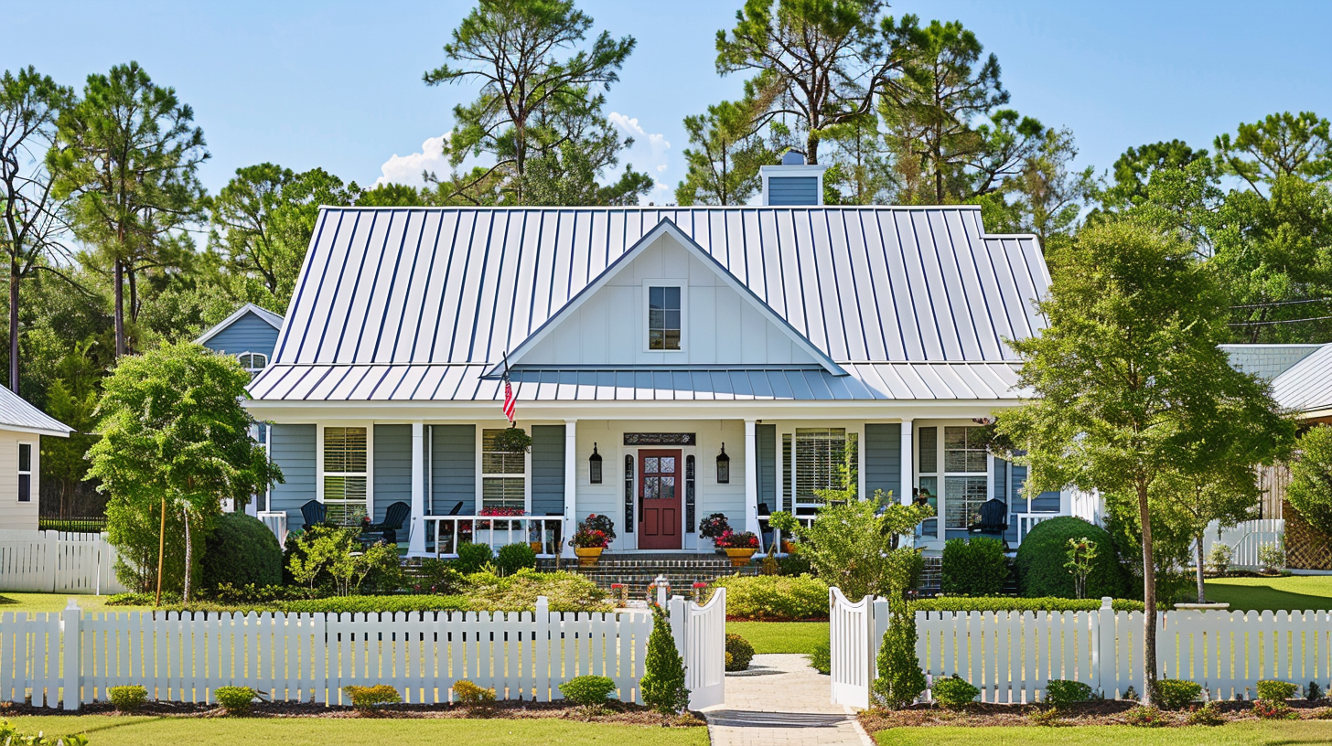 A house with metal roofing in Texas.