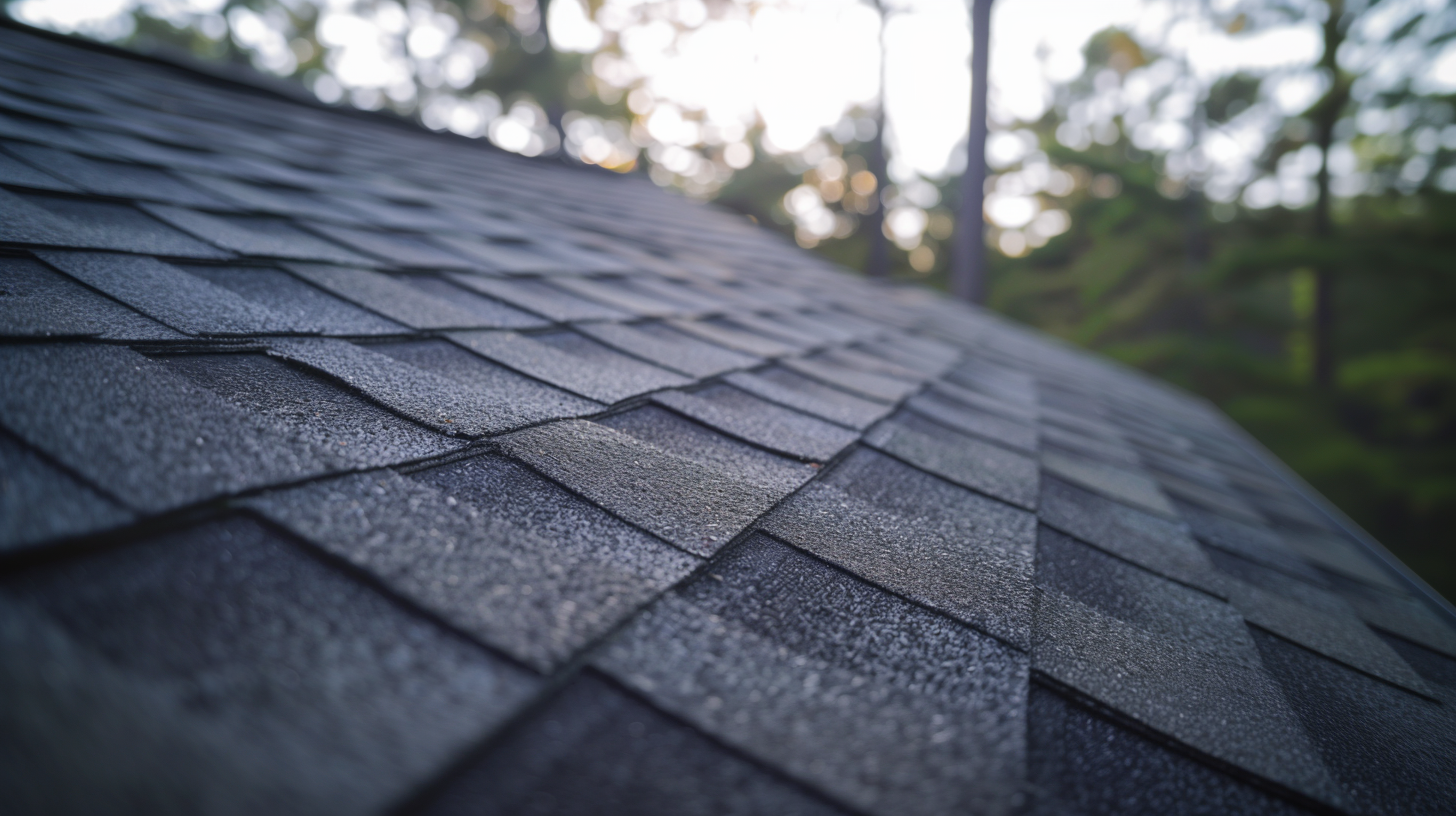 An asphalt shingle was installed as a new roofing system.