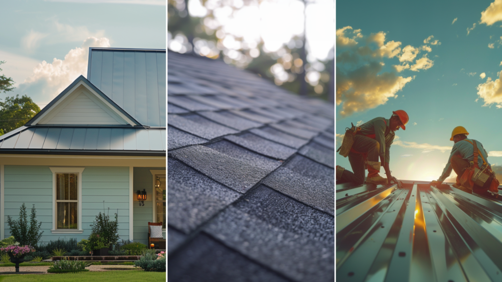 An asphalt shingle was installed as a new roofing system.