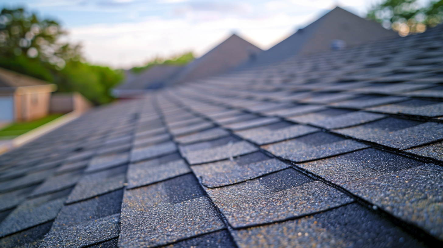 A beautifully installed asphalt shingles on a residential property.