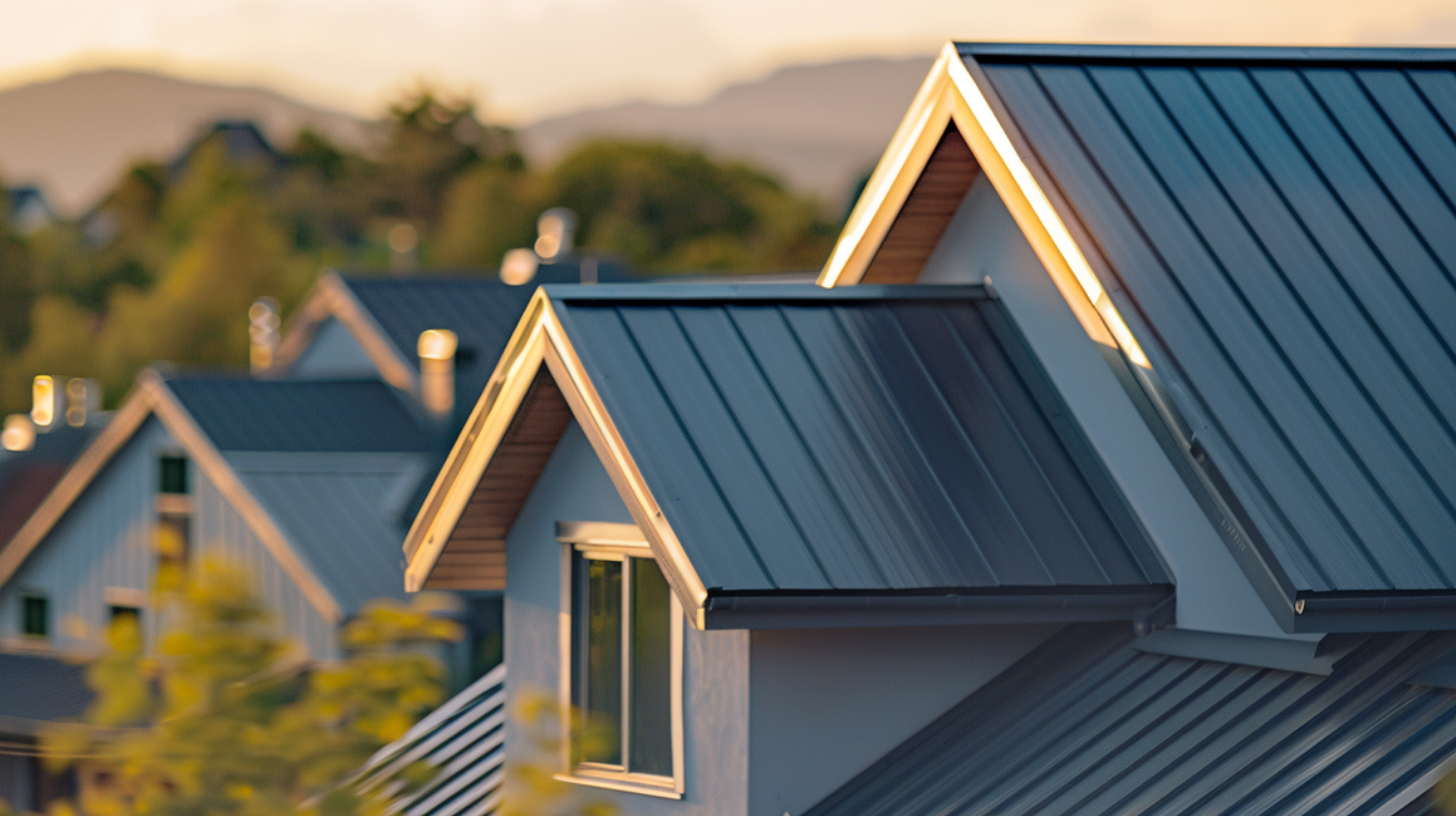 An image of a beautifully installed standing seam metal roof.