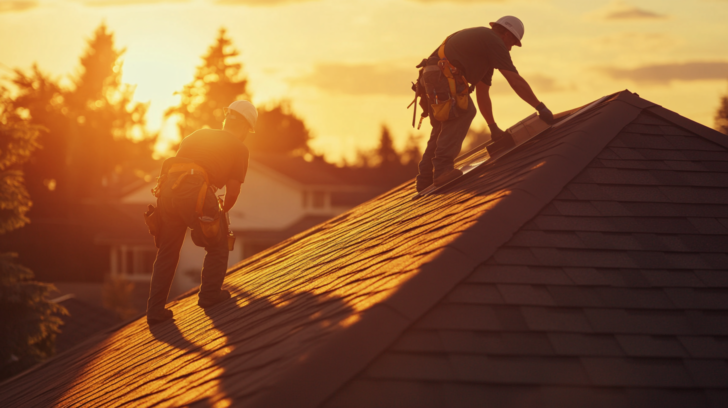 roofers at work