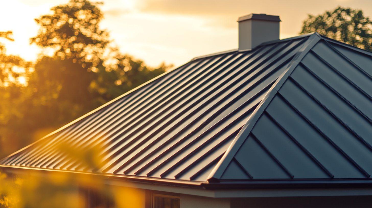 An image of a beautifully installed standing seam metal roof.